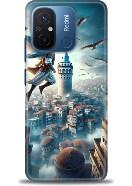 Xiaomi Redmi 12C Kılıf Hd Baskılı Kılıf + Seramik Tam Kaplayan Ekran Koruyucu 224