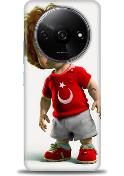 Xiaomi Redmi A3 4g 2024 Hd Baskılı Kılıf + Seramik Tam Kaplayan Ekran Koruyucu 247