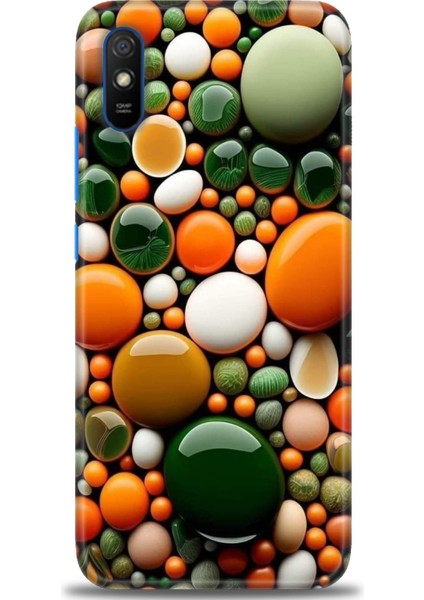 Xiaomi Redmi 9A Hd Baskılı Kılıf + Seramik Tam Kaplayan Ekran Koruyucu 348