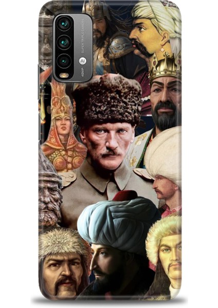 Xiaomi Redmi 9t Hd Baskılı Kılıf + Seramik Tam Kaplayan Ekran Koruyucu 466