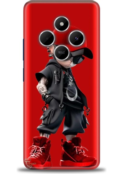 Xiaomi Redmi 14C 4g Kılıf Hd Baskılı Kılıf + Seramik Tam Kaplayan Ekran Koruyucu 250