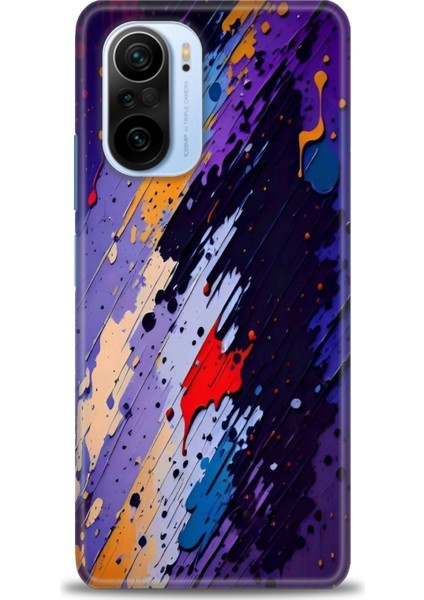 Xiaomi Redmi K40 Pro Hd Baskılı Kılıf + Seramik Tam Kaplayan Ekran Koruyucu 436