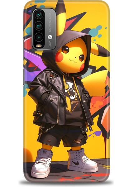 Xiaomi Redmi 9t Hd Baskılı Kılıf + Seramik Tam Kaplayan Ekran Koruyucu 251