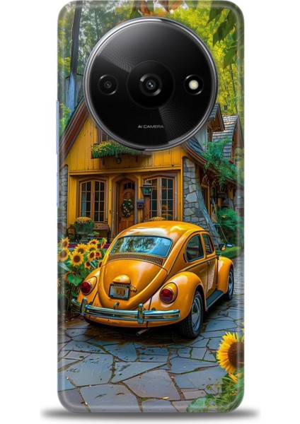 Xiaomi Redmi A3 4g 2024 Hd Baskılı Kılıf + Seramik Tam Kaplayan Ekran Koruyucu 110
