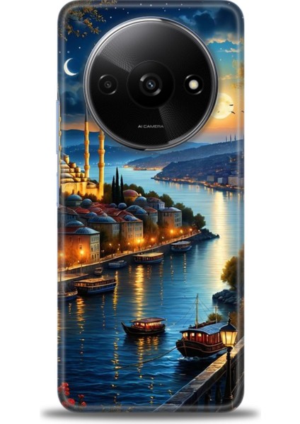 Xiaomi Redmi A3 4g 2024 Hd Baskılı Kılıf + Seramik Tam Kaplayan Ekran Koruyucu 222