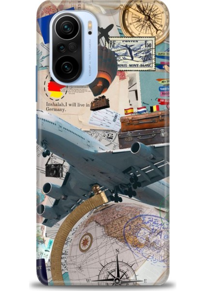 Xiaomi Redmi K40 Pro Hd Baskılı Kılıf + Seramik Tam Kaplayan Ekran Koruyucu 261