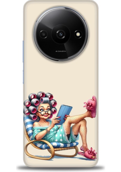 Xiaomi Redmi A3 4g 2024 Hd Baskılı Kılıf + Seramik Tam Kaplayan Ekran Koruyucu 49