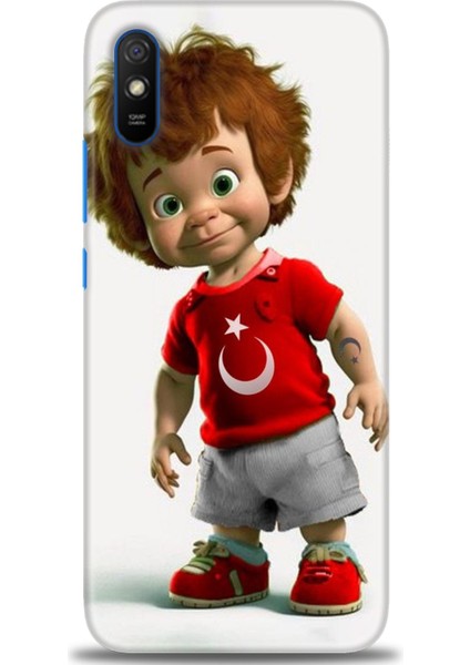 Xiaomi Redmi 9A Hd Baskılı Kılıf + Seramik Tam Kaplayan Ekran Koruyucu 247