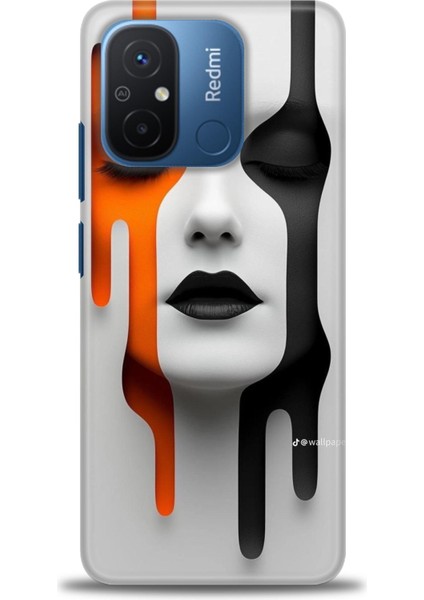 Xiaomi Redmi 12C Kılıf Hd Baskılı Kılıf + Seramik Tam Kaplayan Ekran Koruyucu 143