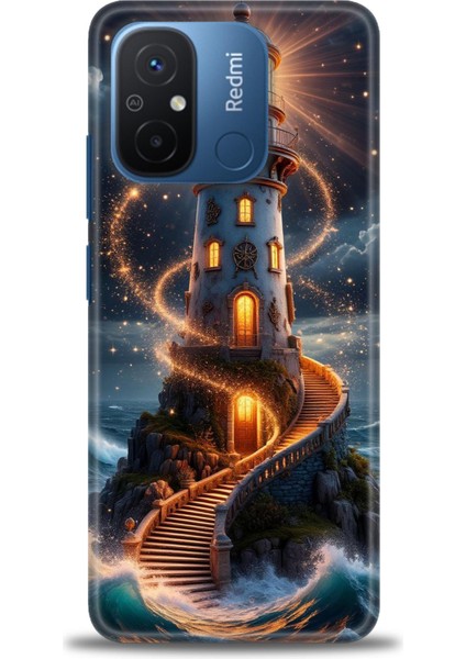 Xiaomi Redmi 12C Kılıf Hd Baskılı Kılıf + Seramik Tam Kaplayan Ekran Koruyucu 232