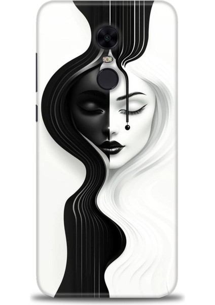 Xiaomi Redmi 5 Plus Kılıf Hd Baskılı Kılıf + Seramik Tam Kaplayan Ekran Koruyucu 144