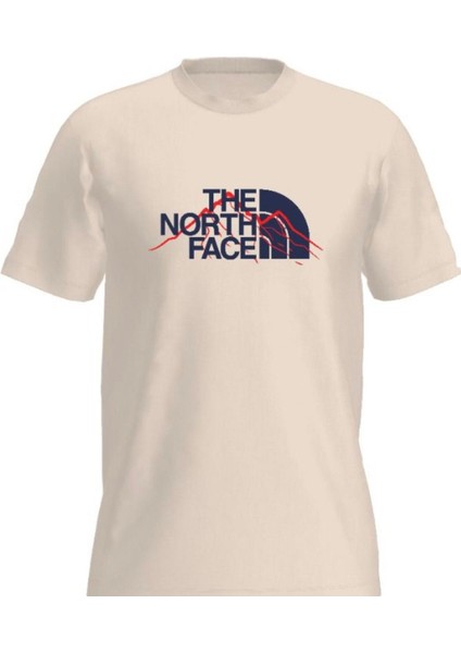 Bej Erkek Bisiklet Yaka T- Shirt