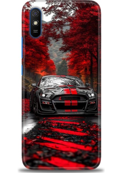 Xiaomi Redmi 9A Hd Baskılı Kılıf + Seramik Tam Kaplayan Ekran Koruyucu 490
