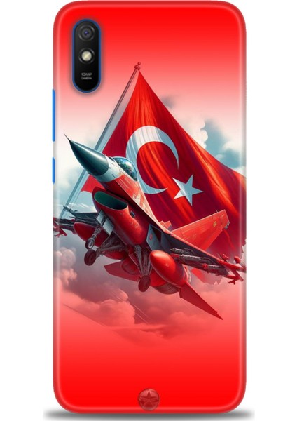 Xiaomi Redmi 9A Hd Baskılı Kılıf + Seramik Tam Kaplayan Ekran Koruyucu 38