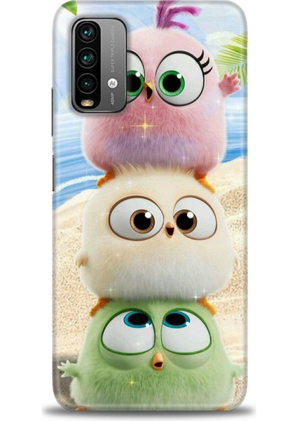 Xiaomi Redmi 9t Hd Baskılı Kılıf + Seramik Tam Kaplayan Ekran Koruyucu 366
