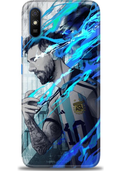 Xiaomi Redmi 9A Hd Baskılı Kılıf + Seramik Tam Kaplayan Ekran Koruyucu 19