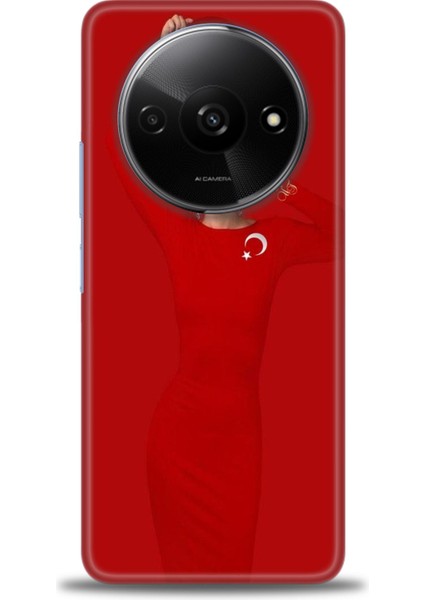 Xiaomi Redmi A3 4g 2024 Hd Baskılı Kılıf + Seramik Tam Kaplayan Ekran Koruyucu 241