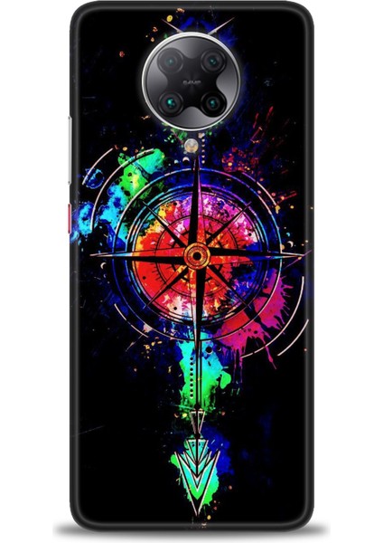 Xiaomi Redmi K30 Pro Hd Baskılı Kılıf + Seramik Tam Kaplayan Ekran Koruyucu 86