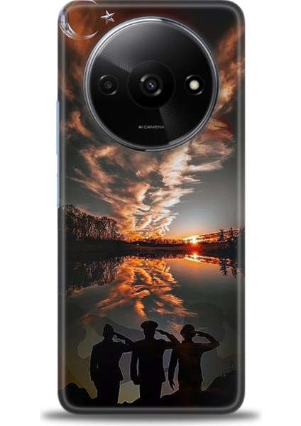 Xiaomi Redmi A3 4g 2024 Hd Baskılı Kılıf + Seramik Tam Kaplayan Ekran Koruyucu 26