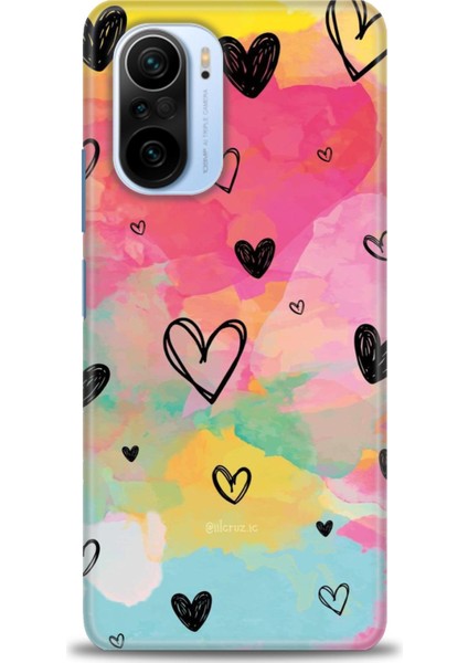 Xiaomi Redmi K40 Pro Hd Baskılı Kılıf + Seramik Tam Kaplayan Ekran Koruyucu 417