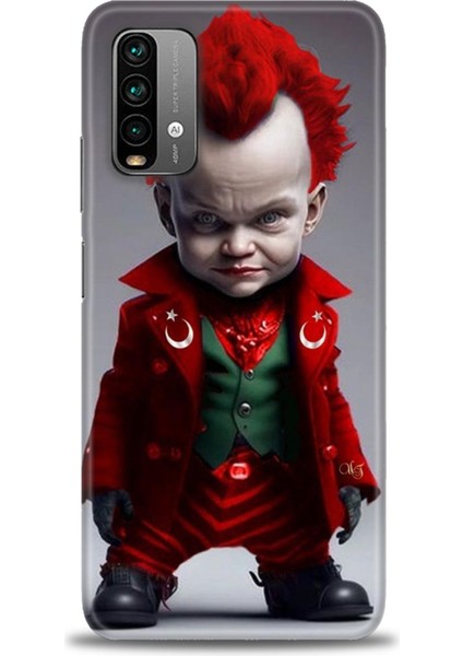 Xiaomi Redmi 9t Hd Baskılı Kılıf + Seramik Tam Kaplayan Ekran Koruyucu 248