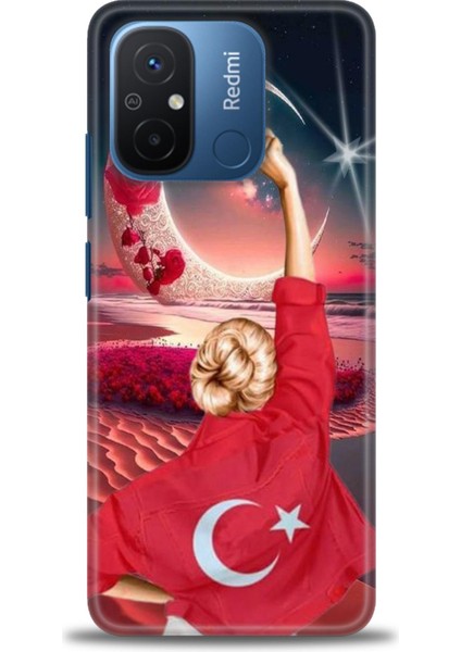 Xiaomi Redmi 12C Kılıf Hd Baskılı Kılıf + Seramik Tam Kaplayan Ekran Koruyucu 249
