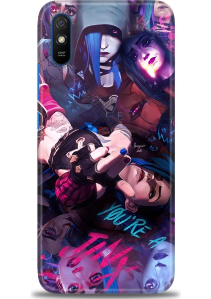 Xiaomi Redmi 9A Hd Baskılı Kılıf + Seramik Tam Kaplayan Ekran Koruyucu 278