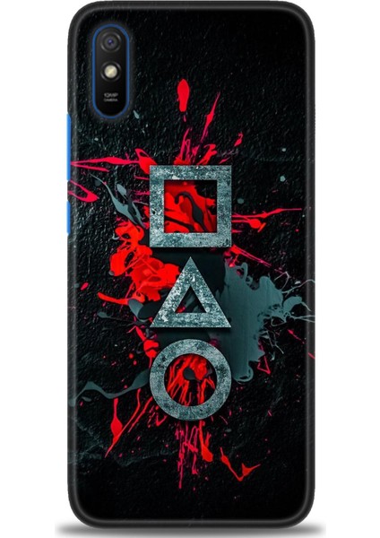 Xiaomi Redmi 9A Hd Baskılı Kılıf + Seramik Tam Kaplayan Ekran Koruyucu 281