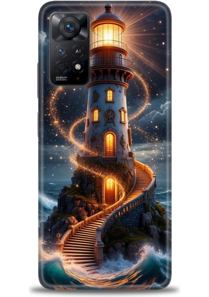 Xiaomi Redmi Note 11 Pro 4g Hd Baskılı Kılıf + Seramik Tam Kaplayan Ekran Koruyucu 232