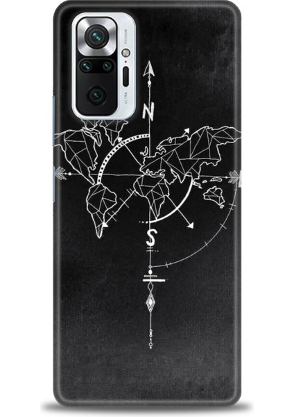 Xiaomi Redmi Note 10 Pro Hd Baskılı Kılıf + Seramik Tam Kaplayan Ekran Koruyucu 87