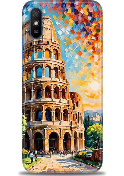 Xiaomi Redmi 9A Hd Baskılı Kılıf + Seramik Tam Kaplayan Ekran Koruyucu 262