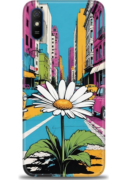 Xiaomi Redmi 9A Hd Baskılı Kılıf + Seramik Tam Kaplayan Ekran Koruyucu 443