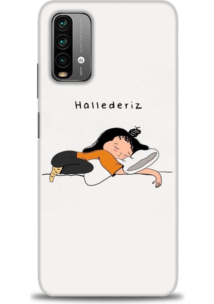 Xiaomi Redmi 9t Hd Baskılı Kılıf + Seramik Tam Kaplayan Ekran Koruyucu 164