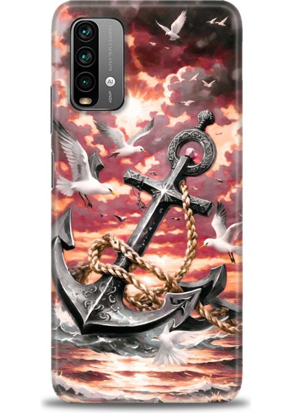 Xiaomi Redmi 9t Hd Baskılı Kılıf + Seramik Tam Kaplayan Ekran Koruyucu 231