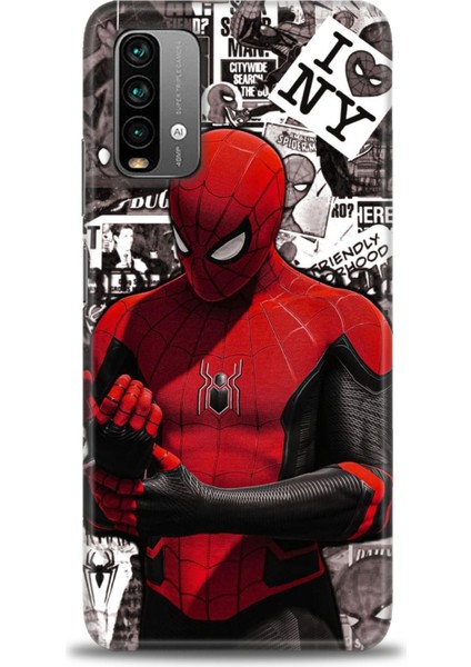 Xiaomi Redmi 9t Hd Baskılı Kılıf + Seramik Tam Kaplayan Ekran Koruyucu 95
