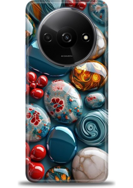Xiaomi Redmi A3 4g 2024 Hd Baskılı Kılıf + Seramik Tam Kaplayan Ekran Koruyucu 349
