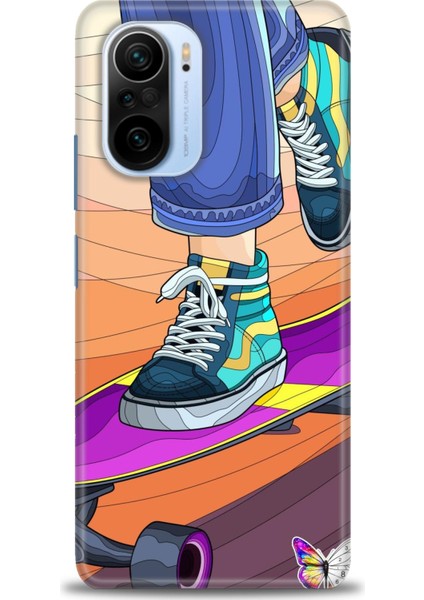 Xiaomi Redmi K40 Pro Hd Baskılı Kılıf + Seramik Tam Kaplayan Ekran Koruyucu 446