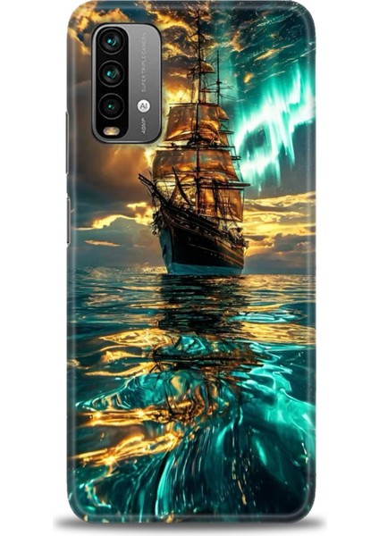 Xiaomi Redmi 9t Hd Baskılı Kılıf + Seramik Tam Kaplayan Ekran Koruyucu 237