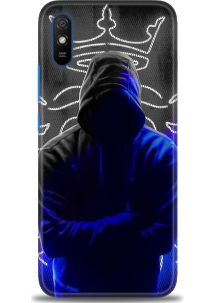 Xiaomi Redmi 9A Hd Baskılı Kılıf + Seramik Tam Kaplayan Ekran Koruyucu 357