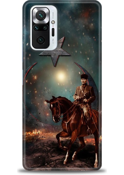 Xiaomi Redmi Note 10 Pro Hd Baskılı Kılıf + Seramik Tam Kaplayan Ekran Koruyucu 25