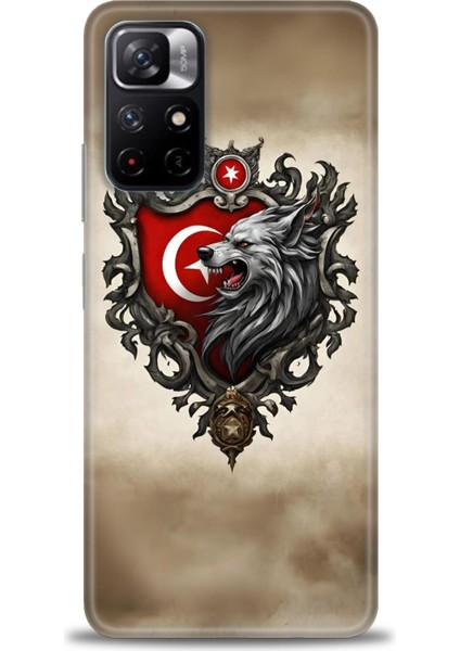 Xiaomi Redmi Note 11S Hd Baskılı Kılıf + Seramik Tam Kaplayan Ekran Koruyucu 461