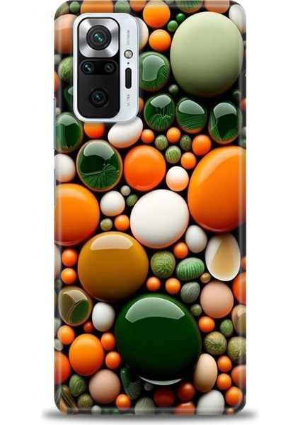 Xiaomi Redmi Note 10 Pro Hd Baskılı Kılıf + Seramik Tam Kaplayan Ekran Koruyucu 348