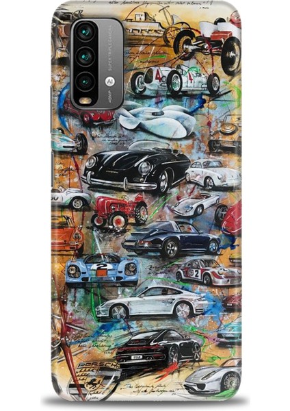 Xiaomi Redmi 9t Hd Baskılı Kılıf + Seramik Tam Kaplayan Ekran Koruyucu 483