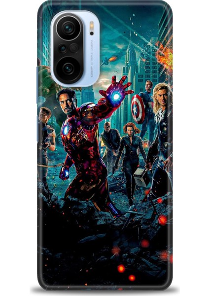 Xiaomi Redmi K40 Hd Baskılı Kılıf + Seramik Tam Kaplayan Ekran Koruyucu 100