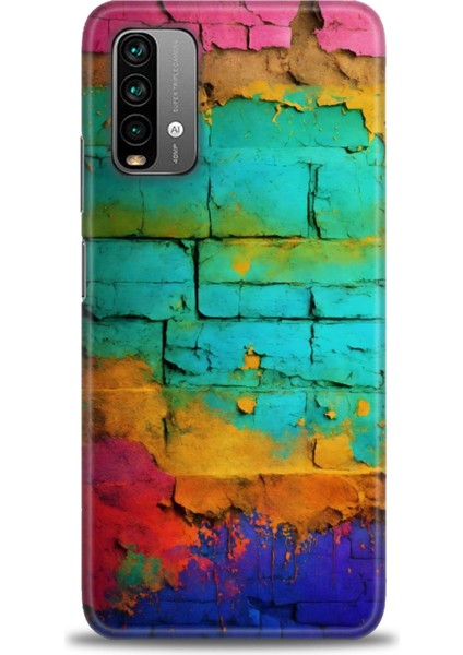 Xiaomi Redmi 9t Hd Baskılı Kılıf + Seramik Tam Kaplayan Ekran Koruyucu 437
