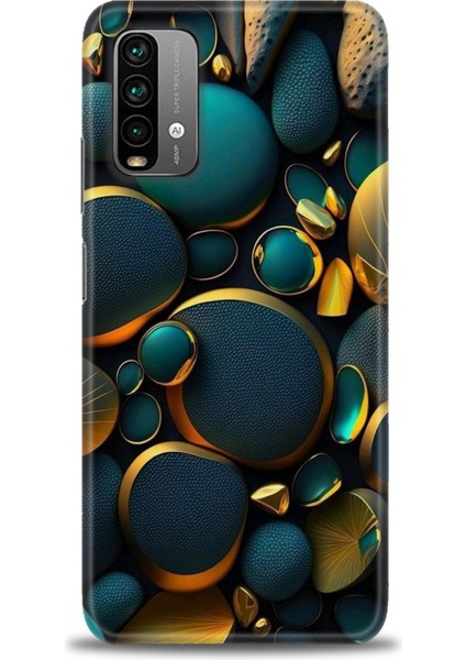Xiaomi Redmi 9t Hd Baskılı Kılıf + Seramik Tam Kaplayan Ekran Koruyucu 345