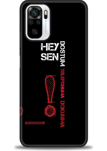 Xiaomi Redmi Note 10S Hd Baskılı Kılıf + Seramik Tam Kaplayan Ekran Koruyucu 392