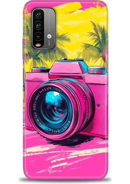 Xiaomi Redmi 9t Hd Baskılı Kılıf + Seramik Tam Kaplayan Ekran Koruyucu 442