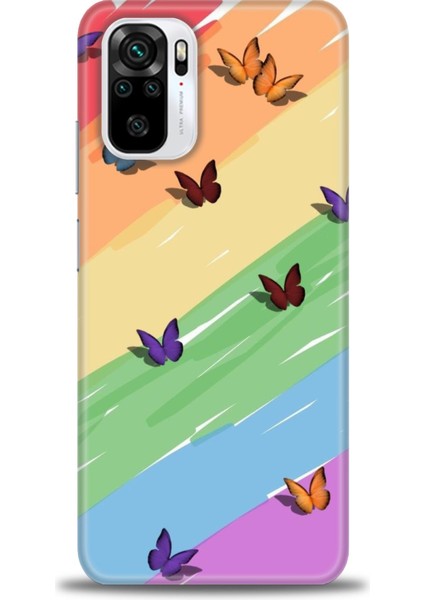 Xiaomi Redmi Note 10S Hd Baskılı Kılıf + Seramik Tam Kaplayan Ekran Koruyucu 420