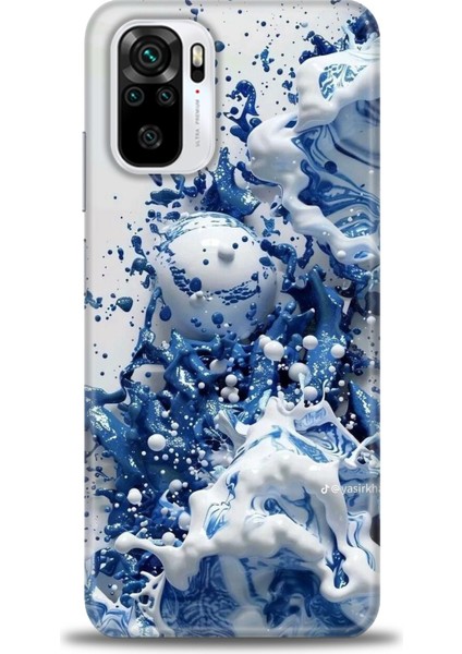 Xiaomi Redmi Note 10S Hd Baskılı Kılıf + Seramik Tam Kaplayan Ekran Koruyucu 327